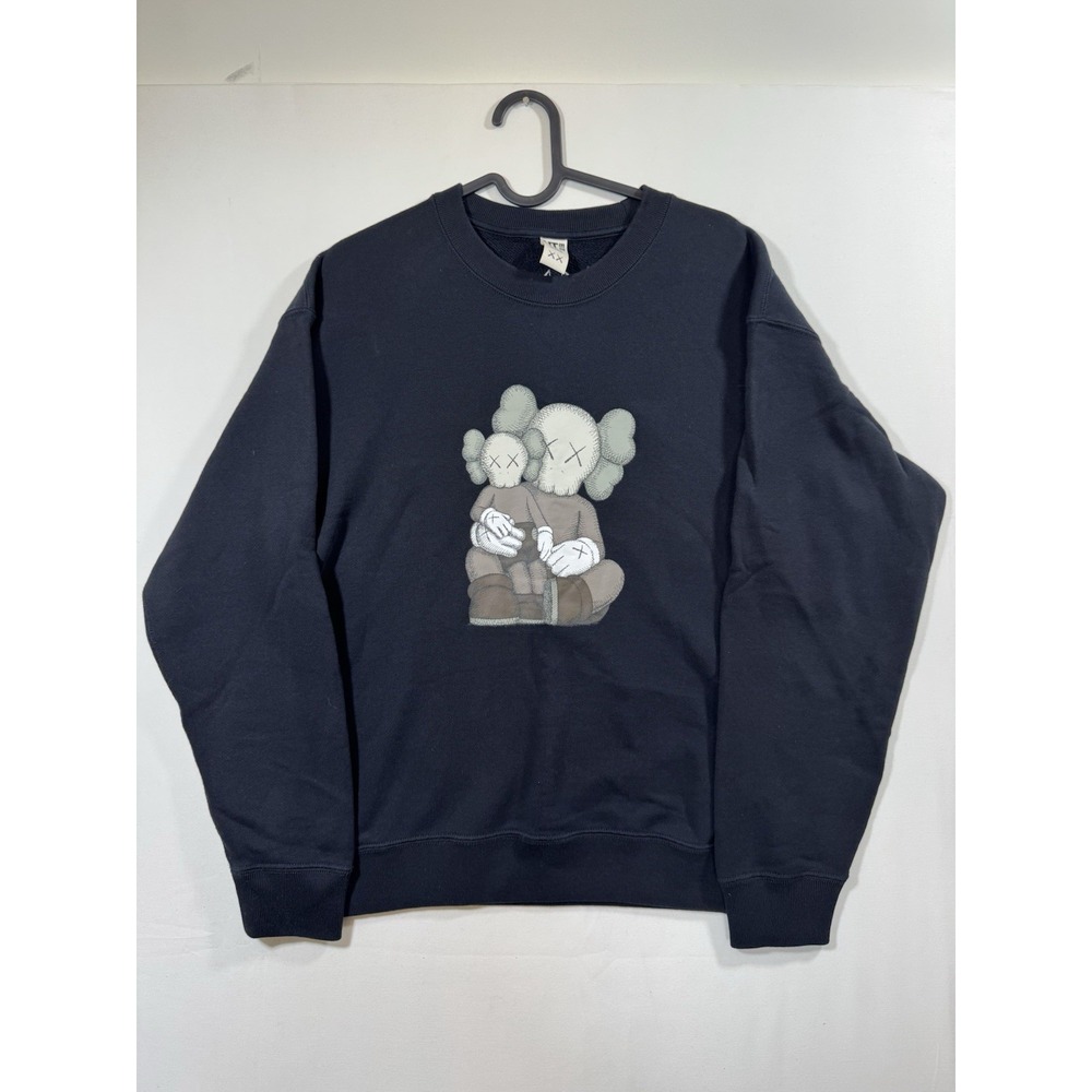 Uniqlo UT KAWS XX Sweatshirt Black Crew Neck Pullover Sweater Mens S Unisex - Picture 2 of 11